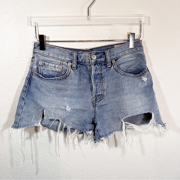 Free People Sofia cut off jean shorts - Picture 2 of 7